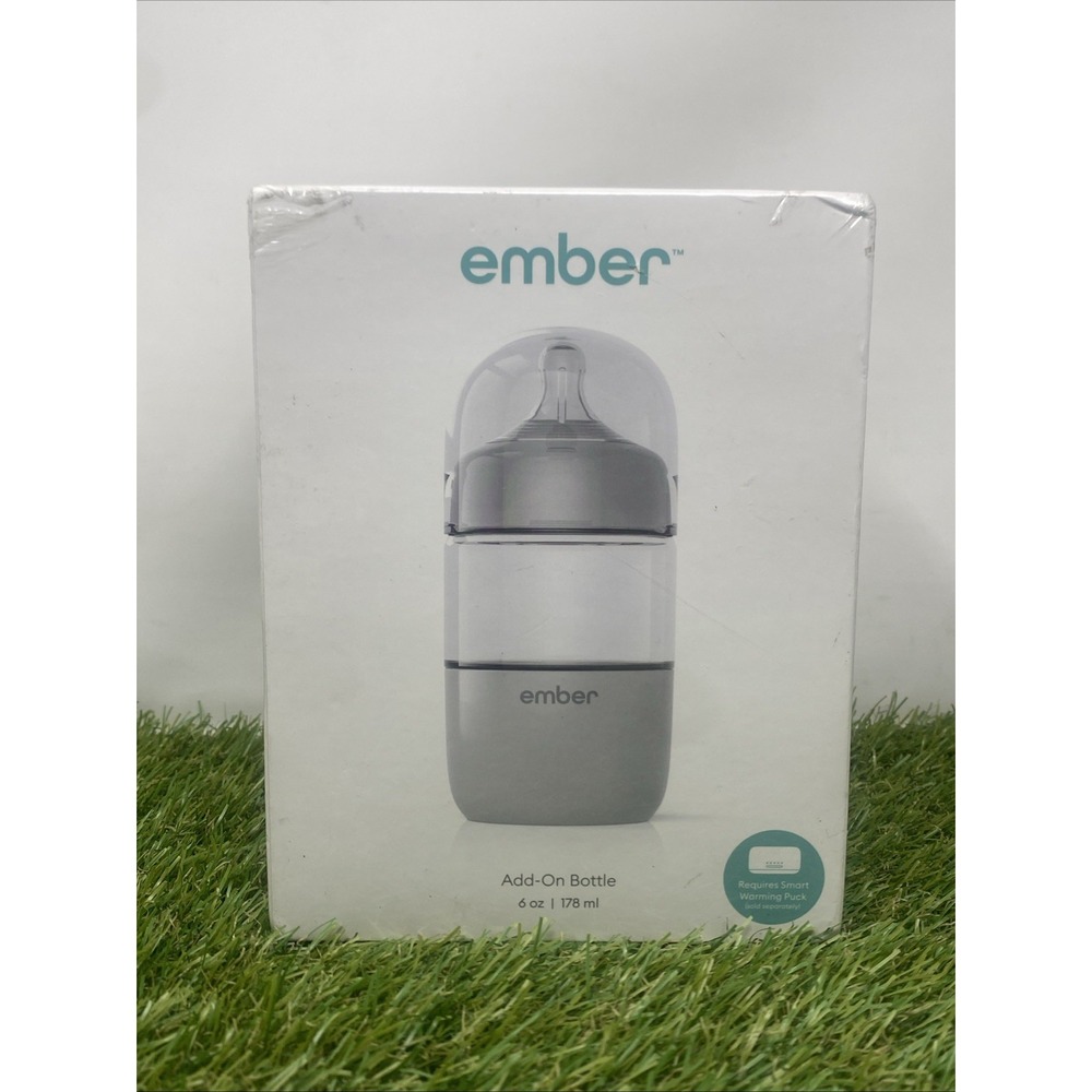 Ember Add-On Baby Bottle Gray 6 oz NEW SEALED